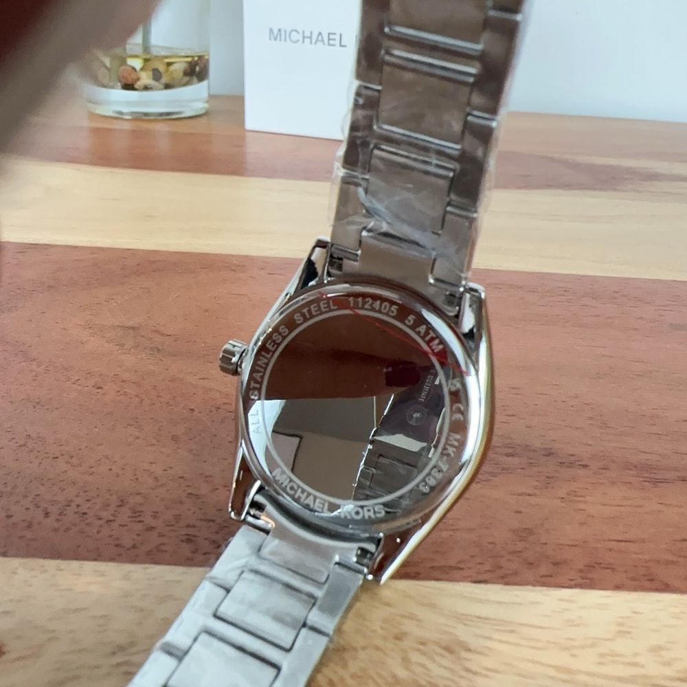 NWT Michael Kors Janelle Silver Dial Two Tone Watch MK7383 - Picture 7 of 7